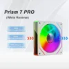 LDPCSJ PRISM 4 PRO Computer Chassis Fan 12cm ARGB 4 Pin PWM Quiet Cooling Fan 12V Large Air Volume 45.2CFM/600-1500RPM