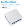 GenMachine AMD Ryzen 7 5800H Windows 11 MINI PC DDR4 16/32GB 256/512GB SSD WIFI6 RTL8852, BT5.2 PC Gamer Diy Gaming Computer