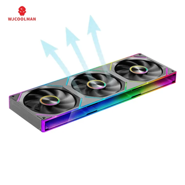 WJCOOLMAN Starlink 360/240/120 conjoined PC fan ARGB PWM Speed Control Computer Silent Case Integrated Fan easy to install