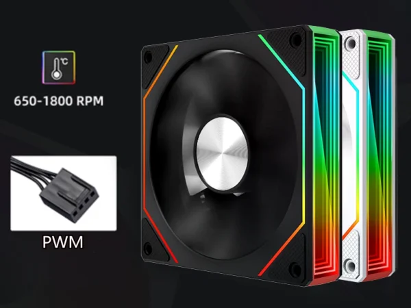 ARGB PC Case Fan 120mm Infinity Mirror Design Motherboard Lighting Sync 4PIN PWM CPU Cooler Fan ventilador Air-cooler mute fans