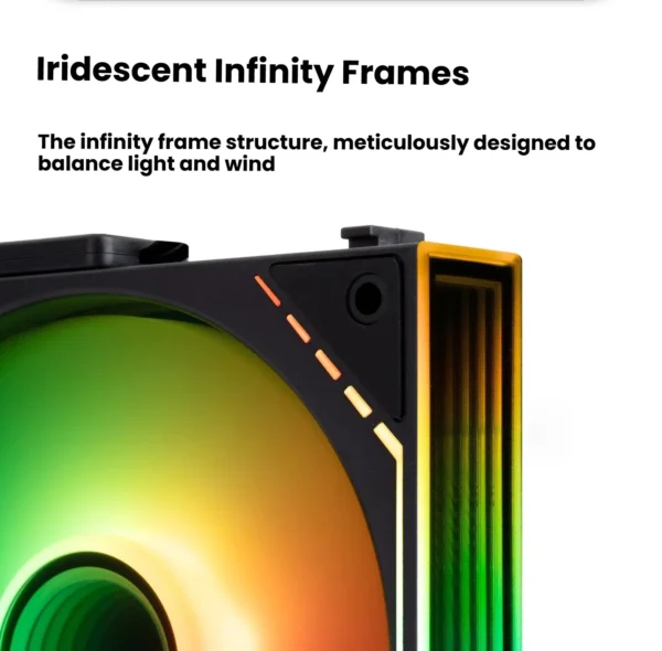 Thermalright TL-M12Q-S X3 Computer Case Fan, ARGB 120mm PC Case Fan/Daisy Chain/Infinity Mirror/Silent/PWM