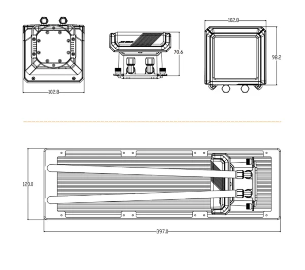 Jonsbo TX-360 Screen Display Integrated Water Cooling 360mm Radiator ARGB AIO Water Cooler Intel LGA1200 115X 1700 1851 AM5 AM4