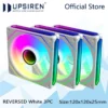 UPSIREN UF-4 12CM Computer Chassis Fan,Infinite Prism ARGB Fan/3 Mirror Surfaces/4 Pin PWM/3PIN ARGB Quiet Cooling Fan