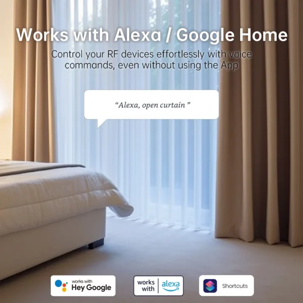 LinknLink eHome HA Wi-Fi Smart RF Universal Remote Controller for Light Switch,Ceiling Fan,Roller Shutter,RF2MQTT Home Assistant