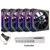 Prism 5 PRO 120mm Fan 6pin RGB Pc Case Ventiladores Computer Chassis Fan Water Cooler PC Gamer Cooling Kit Fan Ventilador