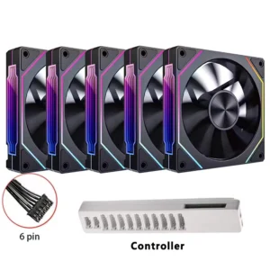 Prism 5 PRO 120mm Fan 6pin RGB Pc Case Ventiladores Computer Chassis Fan Water Cooler PC Gamer Cooling Kit Fan Ventilador