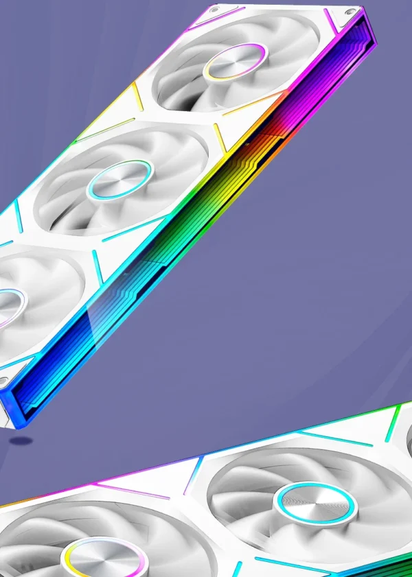 WJCOOLMAN Starlink 360/240/120 conjoined PC fan ARGB PWM Speed Control Computer Silent Case Integrated Fan easy to install