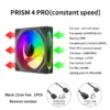 LDPCSJ PRISM 4 PRO Computer Chassis Fan 12cm ARGB 4 Pin  Quiet Cooling Fan 12V Large Air Volume 42CFM/1200RPM