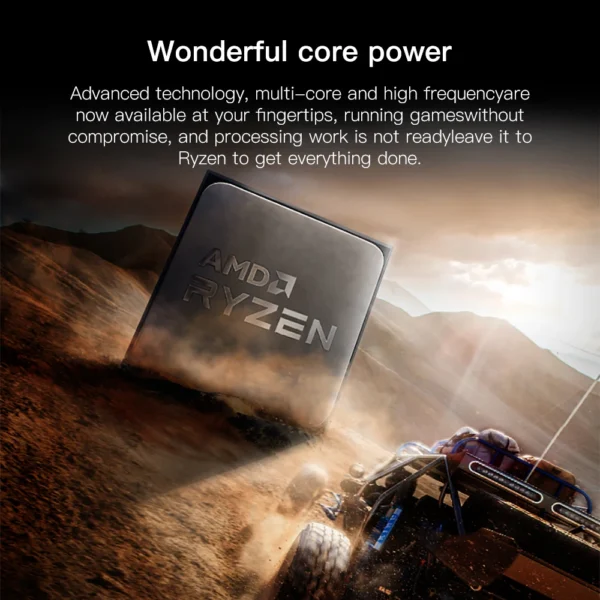 AMD Ryzen 5 5600 CPU AMD R5 5600 Processor 4.4GHz 6-Core 12-Thread 32MB Cache Socket AM4 Desktop PC Gaming CPU