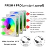 LDPCSJ PRISM 4 PRO Computer Chassis Fan 12cm ARGB 4 Pin  Quiet Cooling Fan 12V Large Air Volume 42CFM/1200RPM