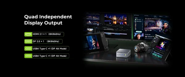 GMKtec Mini Pc M7 Ultra NUCBOX AMD Ryzen7 PRO 6850H AMD Radeon™ 680M Window 11 Pro WIFI 6 BT 5.2 USBC 4.0