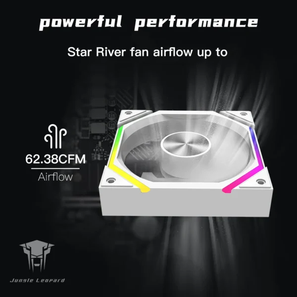 120mm ARGB Fan Infinity Mirror Design 5V 3PIN Aura Sync 4PIN PWM 800-2000RPM Cooler Fan Jungle Leopard Galaxy Prism XH