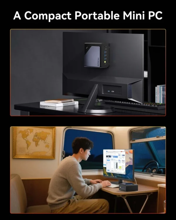 GMKtec K12 AMD Ryzen 7 H 255 Mini PC Dual DDR5 5600MT/s 3*SSD PCIe4.0 WiFi6 BT5.2 Dual 2.5G LAN OCulink Desktop Gamer Computer