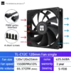 Thermalright TL-C12C 3 in 1 120mm Cooling Fan 5V ARGB gamer Adjust Speed Cooler argb Adjustable computer Case Fan ventilador