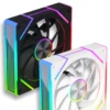 Power Train PRISM 8 PRO Computer Case Fan 120mm ARGB 4Pin PWM Quiet CPU Cooling Fan 12V Large Air Volume 56.8CFM/600-1500RPM