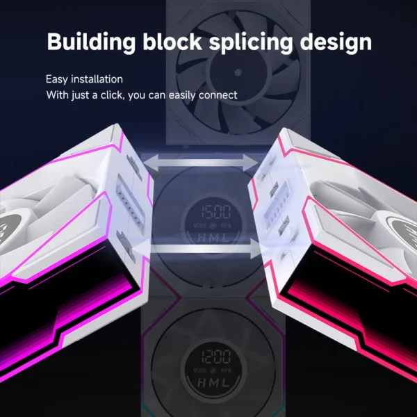 120mm ARGB Fan Daisy Chain 5V3pin ARGB Sync Water-Cooled Fan - Jungle Leopard Interstellar V4 1pc