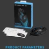 Logitech G402 Wired Gaming Mouse, Ergonomic, High Precision, Suitable for E-Sports and Office, Compatible with Laptops