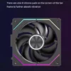 Coolcirc DL-2 120mm ARGB Cooling Fan Modular Wireless Stackable Splicing 800-2000RPM PWM Silent for Gaming PC Case Water Cooler
