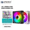 UPSIREN UF-1 PRISM 4 PRO Computer Chassis Fan 12cm ARGB 4 Pin PWM Quiet Cooling Fan 12V Large Air Volume 45CFM/600-1500RPM