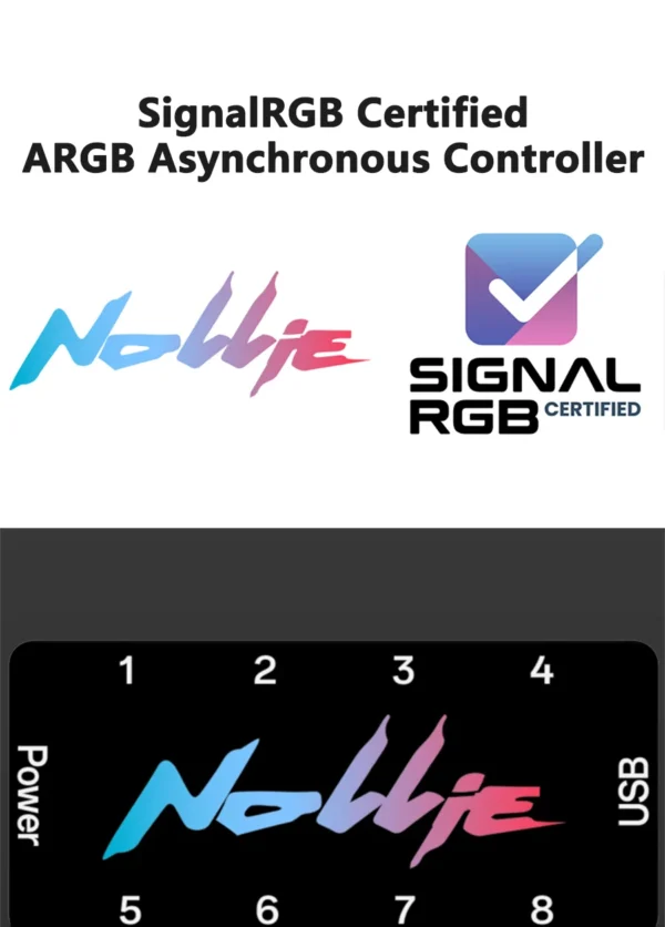 Nollie SignalRGB OpenRGB Universal 5V 3PIN ARGB Asynchronous Controller HUB For Computer PC Case Cooling Fans Light Strip