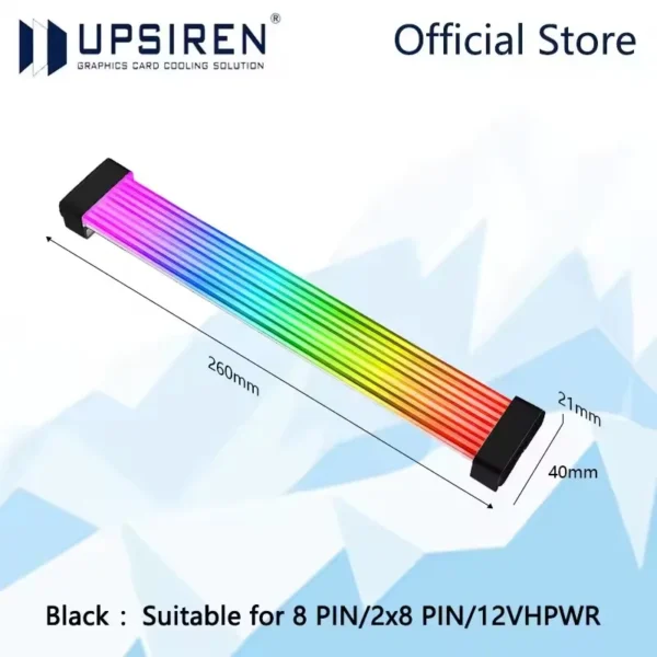 UPSIREN Bendable ARGB Light Board,Suitable For Graphics Card 24pin/8pin/2x8pin/12VHPWR/Motherboard Decorative light strip
