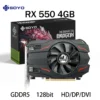 SOYO AMD Radeon RX550 4GB GPU GDDR5 14nm For Desktop PC Games Video RX560 Graphics Card 128bit RX 550 Computer Components