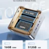 KAMRUI Mini PC 16GB SO-DIMM DDR4 512 M.2 2280 SSD AMD Ryzen 3 4300U up to 3.4GHz HDMI+DP1.4 Dual 4K UHD WiFi5 Desktop Micro PC