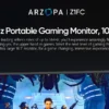 ARZOPA 16.1 inches Portable Gaming Monitor 144hz 100%sRGB 1080P FHD IPS Screen Second Screen for Switch,Xbox,PS5,Laptop,Mac,Z1FC