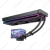 360mm Liquid CPU Cooler with 6.67 Inch LCD Screen Video Display Temperature Control ARGB Fans for Desktop PC  AMD