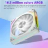 LDPCSJ Prism 4RS 120mm ARGB PC Case Fan with Infinity Mirror Design Motherboard Sync 4PIN PWM CPU Cooler Ventilador