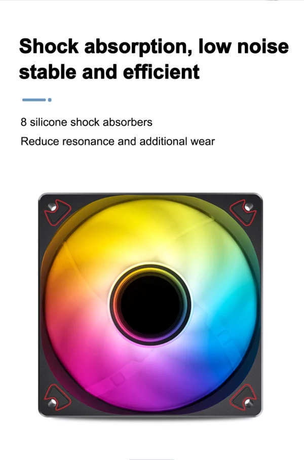 JONSBO SL-120 White/Black 120mm Case Fan 5V 3PIN ARGB Silent CPU Cooler Fan 4PIN PWM Serializable Reverse Fan