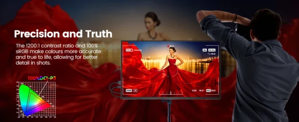 UPERFECT 18.5" 120Hz Portable Monitor 100% sRGB 1080P FreeSync IPS Speakers USB C Mini HDMI Gaming Display For Phone NS PS5 XBOX