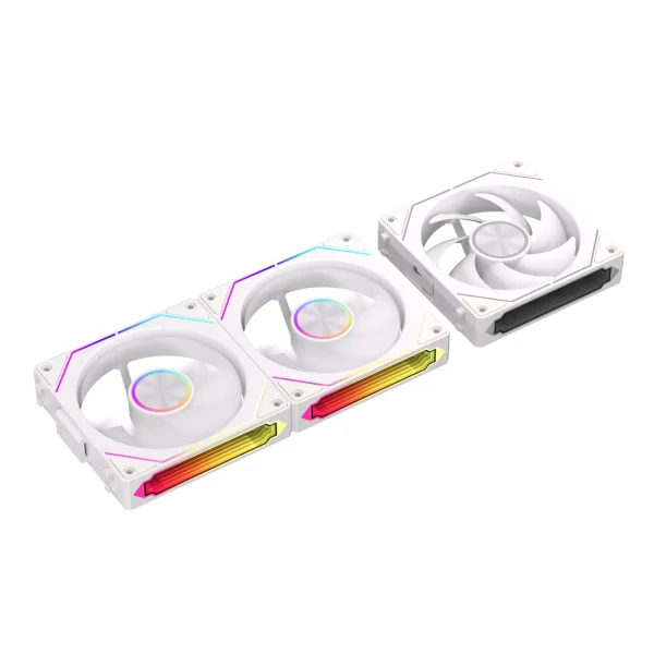 TEUCER DL-2 ARGB PC Fan 3-in-1 Case Fan Compatible with 240 360 Water Cooling Radiator Wireless Cooling Fan Kit