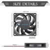 5PCS Gdstime 70x70x15mm DC 24V 12V 5V  70mm x 15mm 2Pin 7cm PC Case Radiator Silent Cooler Brushless Cooling Axial Fan 7015