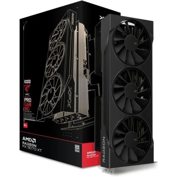 AMD Radeon RX 9070 XT 16GB GDDR6 Triple Fan Gaming Graphics Card with HDMI and 3xDP