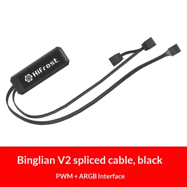 Hifrost Ice Chain Modular 120mm ARGB PC Case Cooling Fans Wireless Thermostatic Sync Lighting For Gaming Chassis CPU Cooler