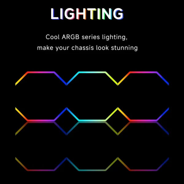 120mm ARGB Fan Infinity Mirror Design 5V 3PIN Aura Sync 4PIN PWM 800-2000RPM Cooler Fan Jungle Leopard Galaxy Prism XH