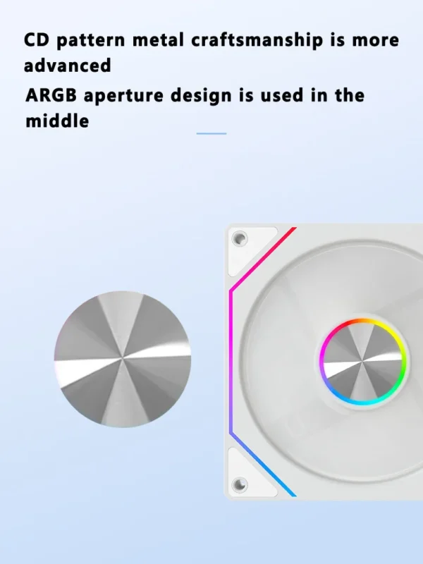 ICE Whale 4RS PLUS 14CM ARGB Chassis Fan 650-1500RPM Air-Cooled PC Cooling Fan