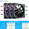 LDPCSJ Prism 4RS 120mm ARGB PC Case Fan with Infinity Mirror Design Motherboard Sync 4PIN PWM CPU Cooler Ventilador