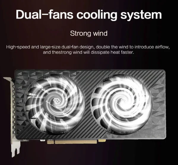 MLLSE AMD RX 580 8GB 2048SP Gaming Graphics Card GDDR5 256Bit PCI-E 3.0 ×16 8Pin Radeon GPU Rx 580 Video Card Placa De Video