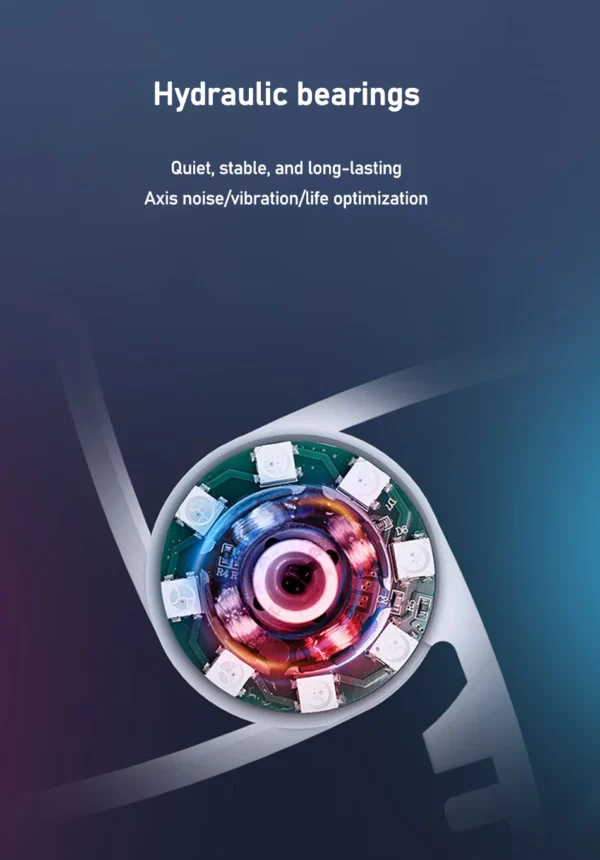 ZEZZIO Prism 6 pro 12cm ARGB Sync 4PIN PWM Computer Chassis Fan Quiet Cooling with Fluid Bearing 800-1600 RPM Case Fan