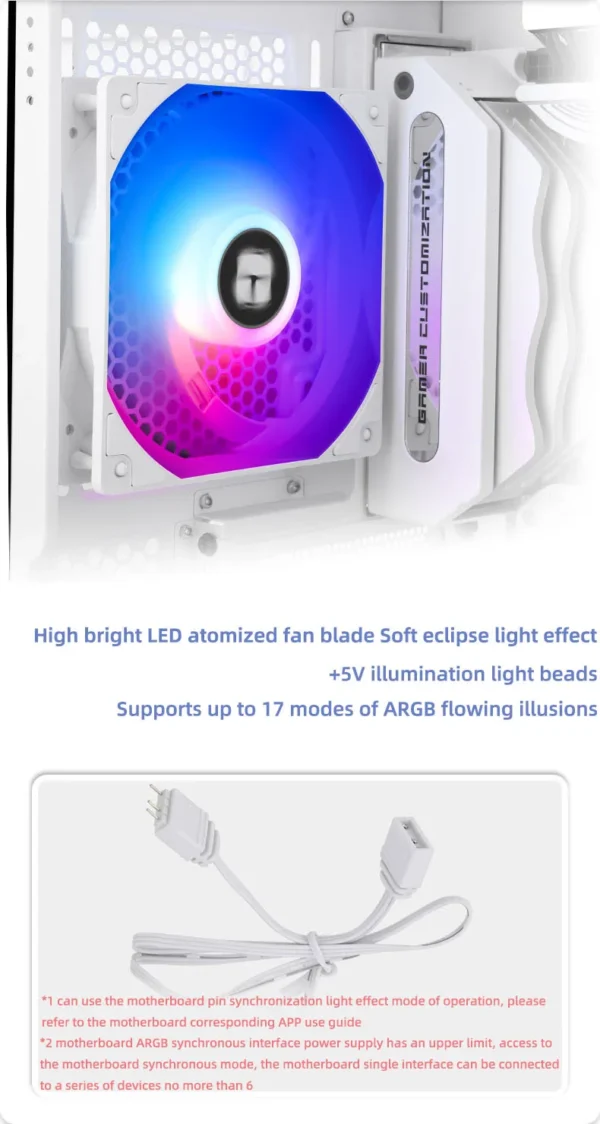 Thermalright TL-C12C 3 in 1 120mm Cooling Fan 5V ARGB gamer Adjust Speed Cooler argb Adjustable computer Case Fan ventilador