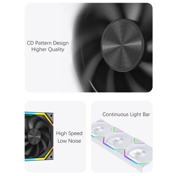 120mm ARGB Fan Infinity Mirror Design 5V 3PIN Aura Sync 4PIN PWM 800-2000RPM Cooler Fan Jungle Leopard Galaxy Prism XH