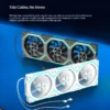 Hifrost Ice Chain Modular 120mm ARGB PC Case Cooling Fans Wireless Thermostatic Sync Lighting For Gaming Chassis CPU Cooler