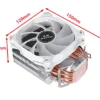 XUANFENG 120mm Fan Radiator Air-cooled 4/6 Heat Pipe CPU Cooler Installing LGA115x 2011 x99 E5 1200 1700 1851 i5 i7 AM4 AM5 2066