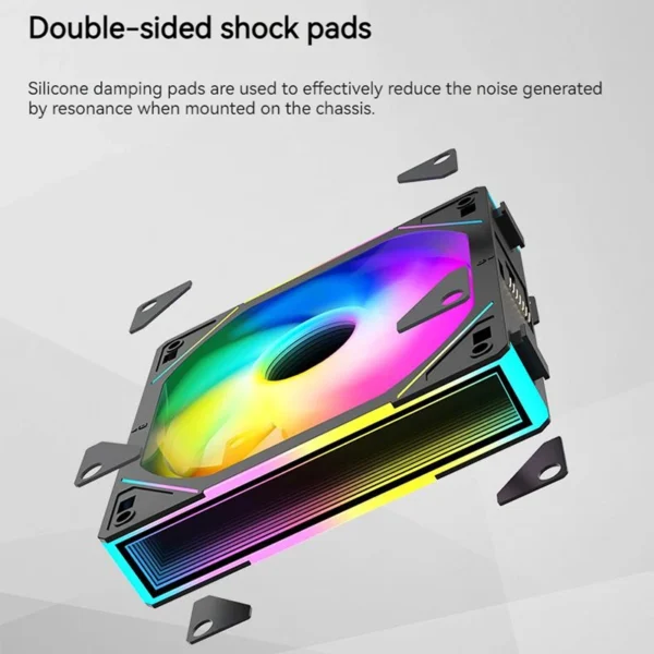 TEUCER JM-1 Case Fan Water Cooling 360mm Cooler Fan PC Cooling Fan 120mm 800-2000RPM PWM ARGB Mirror Cycle Light Effect Case Fan