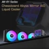 LOVINGCOOL AK water cooler 240mm 360mm broken code screen dynamic digital display liquid cooler ARGB Abyss Mirror Cold radiator
