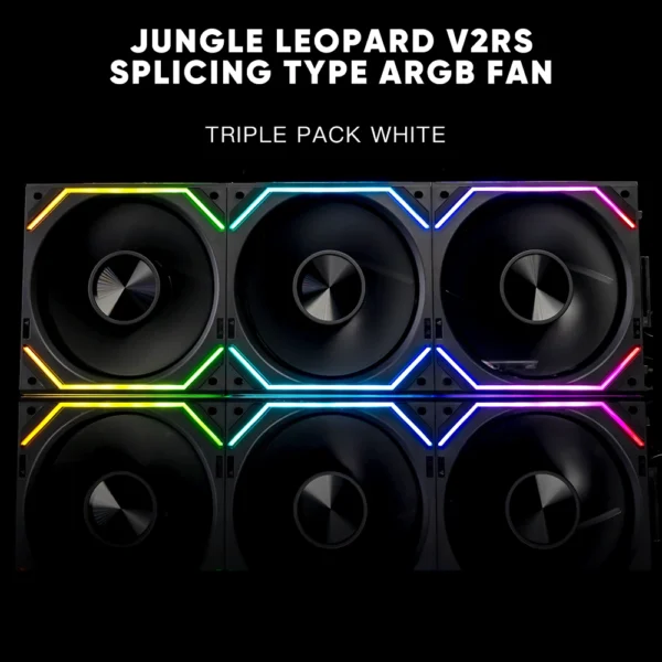 Jungle Leopard Interstellar V2RS 120mm ARGB Modular Wireless Splicing Infinite Mirror Ventilador Fans
