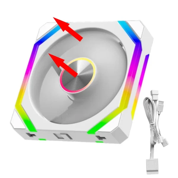 JUMPEAK HS120 Halo ARGB Cooling Fan 360mm 240mm Modular Stackable Splicing 120mm RGB Fans Kit For Gaming PC Case Water Cooler