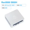 GenMachine AMD Ryzen 7 5800H Windows 11 MINI PC DDR4 16/32GB 256/512GB SSD WIFI6 RTL8852, BT5.2 PC Gamer Diy Gaming Computer